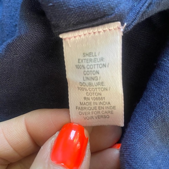 Calypso St. Barth Navy Tank Dress Beaded Detail Size Medium - Picture 6 of 9